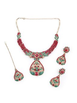 Odette - Multi-Color Stone Embellished Necklace Set