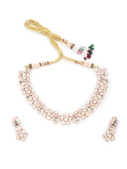 Odette - Multi-Color Meenakari and Kundan Alloy Jewellery Set