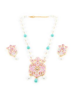 Odette - Multi-Color Meenakari Kundan Jewellery Set