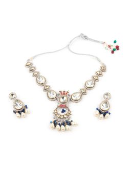 Odette - Multi-Color Kundan and Stone Studded Jewellery Set
