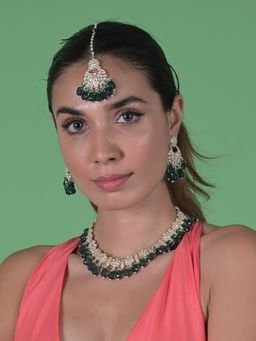 Odette - Green Kundan Traditional Jewellery Set