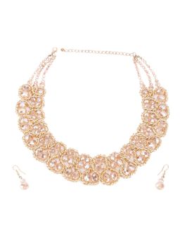 Odette - Gold Stylish Choker Necklace Set