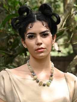 Odette - Multi-Color Mixed Beads and Stone Necklace