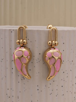 Palmonas - Blush Pink Tapered Drop Earrings
