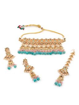 Odette - Women Gorgeous Multi-Color Double Sided Choker Set