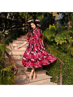 Noun - Livia Floral Midi Dress