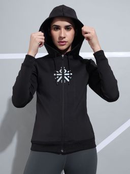 CULT - Hoodie Rayon Jacket with Chest Logo Print