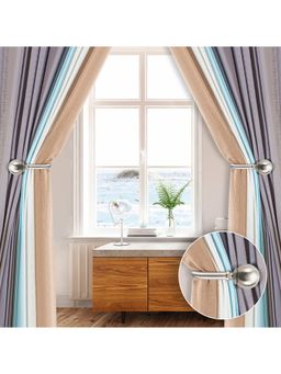 Deco Window - Curtain Holdback Round Satin Silver