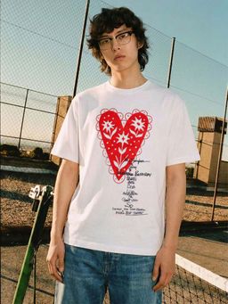 The Indian Garage Co - White Men Relaxed Fit Printed Crew Neck Half Sleeves T-Shirt