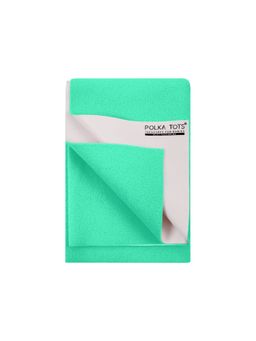 Polka Tots - Mint Waterproof & Reusable Baby Bed Protector Absorbent Mat Dry Sheet