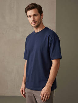 Nobero - Oversized T Shirts For Men - Blue