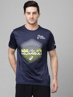 ASICS - Mumbai Graphic Blue Casual T-Shirt