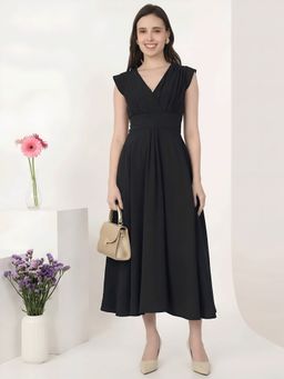 MISH - Women Black Polyester Dress