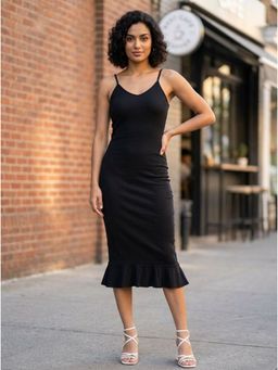 KOTTY - Women Black Viscose Rayon Dress