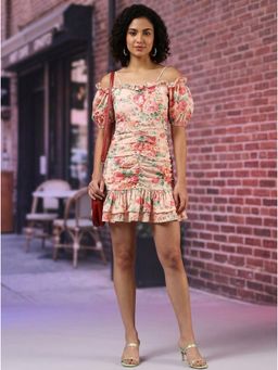 KOTTY - Women Beige Polyester Dress