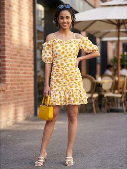 KOTTY - Women White Polyester Dress