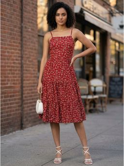 KOTTY - Women Maroon Polyester Dress