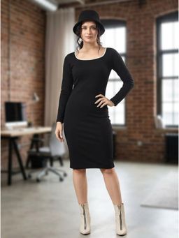 KOTTY - Women Black Viscose Rayon Dress