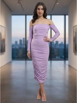 KOTTY - Women Purple Viscose Rayon Dress