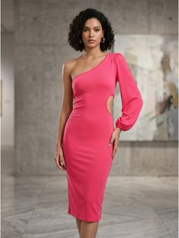 KOTTY - Women Pink Viscose Rayon Dress