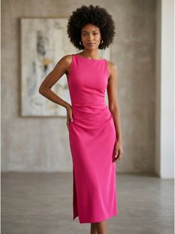 KOTTY - Women Pink Viscose Rayon Dress