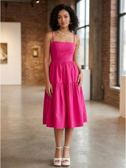 KOTTY - Women Pink Viscose Rayon Dress