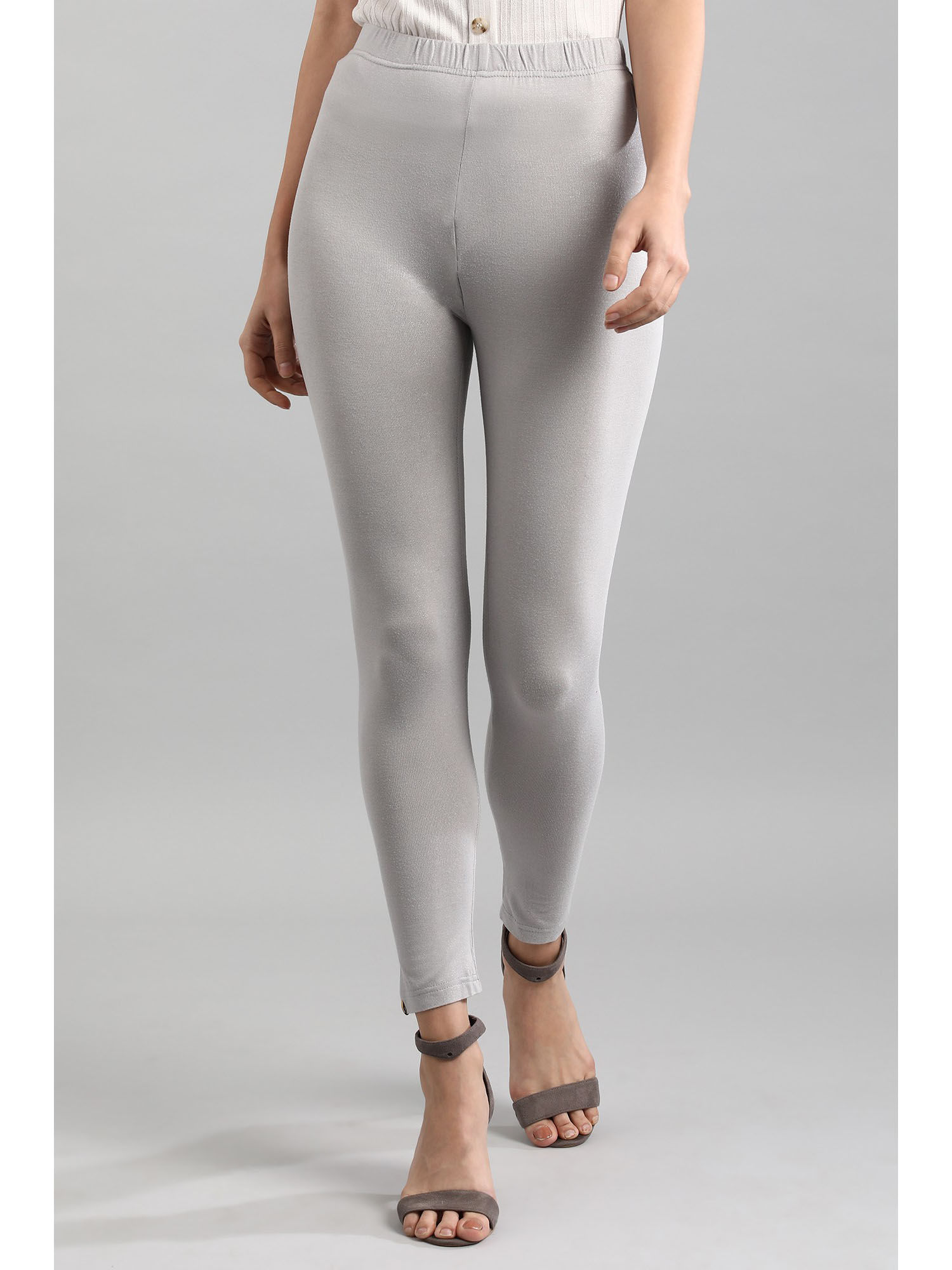 Buy Aurelia Silver Shimmer Tights (2XL 