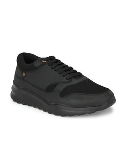 Delize - Black Solid Mens Sneakers