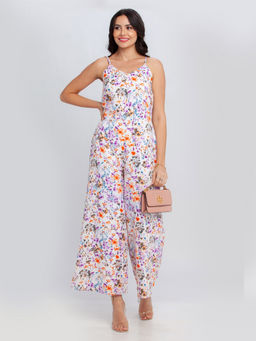 Zink London - Women's Off White Printed Jumpsuit