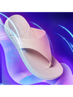 SOLETHREADS - Allure Beige Solid Women Flipflops