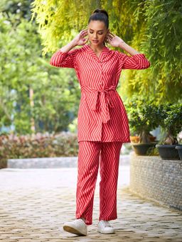 AAREIN - Red Printed Co-Ord Set