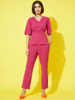 AAREIN - Pink Solid Co-Ord Set