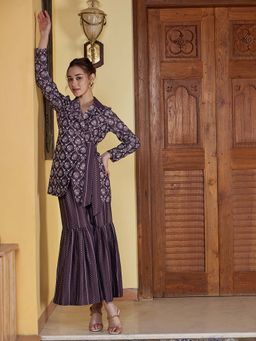 AAREIN - Purple Printed Co-Ord Set