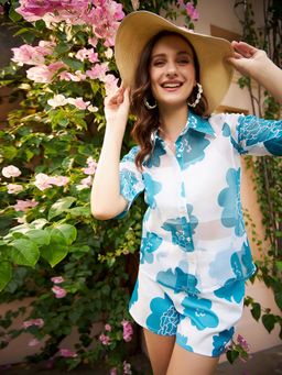 AAREIN - Blue Printed Co-Ord Set