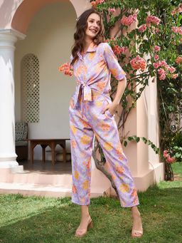 AAREIN - Lavender Printed Co-Ord Set