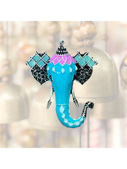 The Tie Hub - Elegant Teal Elephant Lapel Pin
