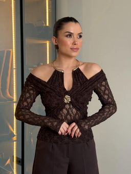 Trenbee - Kelsey Bodysuit Brown