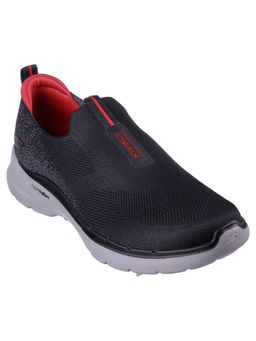 SKECHERS - GO WALK 6 Black Running Shoes