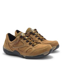 WOODLAND - Men Camel Beige Casual Sneakers