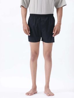 Rare Rabbit - Men Black Solid Boxer