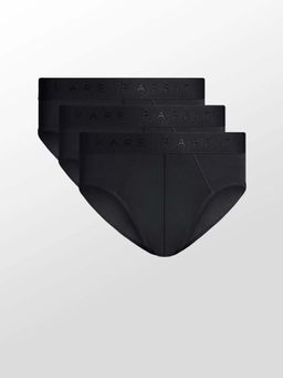 Rare Rabbit - Men Black Solid Briefs