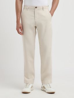 SELECTED HOMME - Men Beige Straight Fit Trouser