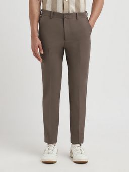 SELECTED HOMME - Men Dark Brown Slim Fit Casual Trouser