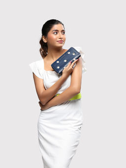 Caprese - Kyle Zip Around Wallet - Navy Blue (L)