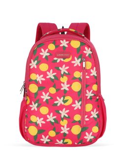 Lavie Sport - Lime 26L Floral Printed School Backpack for Girls (Magenta) (M)