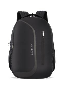 Lavie Sport - Zolt X 34L Laptop Backpack For Men & Women | College Bag For Boys & Girls (Black) (M)