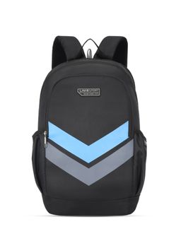 Lavie Sport - Chevron 33L College Laptop Backpack with Rain cover For Boys & Girls|Men & Women (Black) (M)