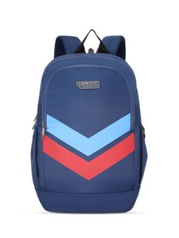 Lavie Sport - Chevron 33L College Laptop Backpack with Rain cover For Boys & Girls|Men & Women (Navy) (M)