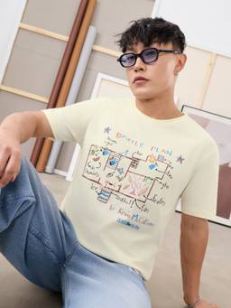 The Souled Store - Official Home Alone: Battle Plan Men Cream T-Shirt