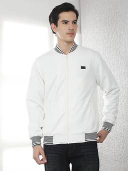 CRIMSOUNE CLUB - Men Off White Bomber Jacket